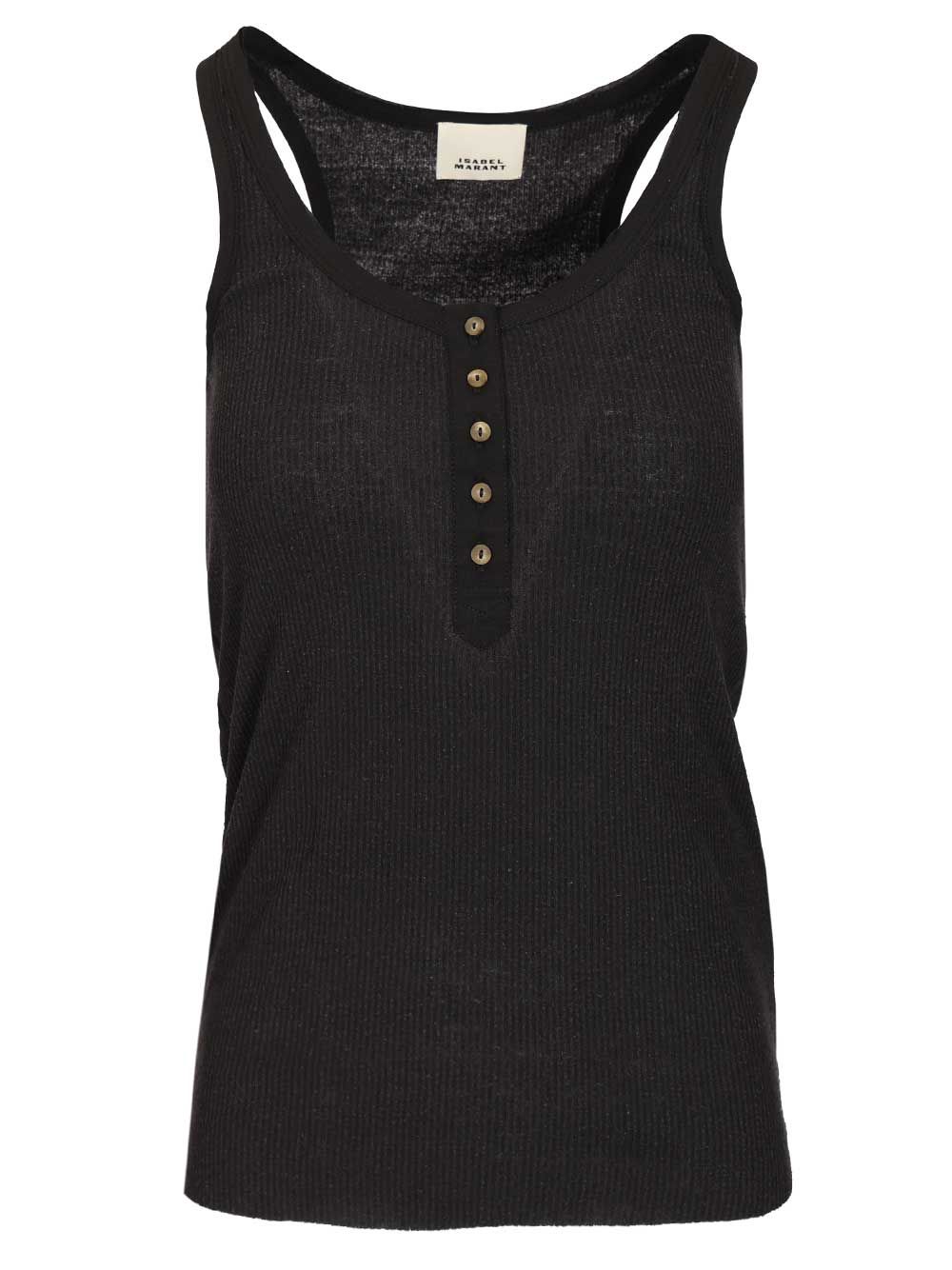 Isabel Marant Helma Tank Top Tops - Black | b28eb7bbe05cfd810183a238501b96bac05649a0