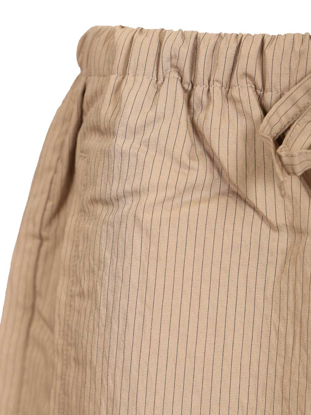 Maison KitsunÉ Elasticated Striped Shorts Trousers - Beige | bcf807721fd7daddb48bb0efeae4296083023f40