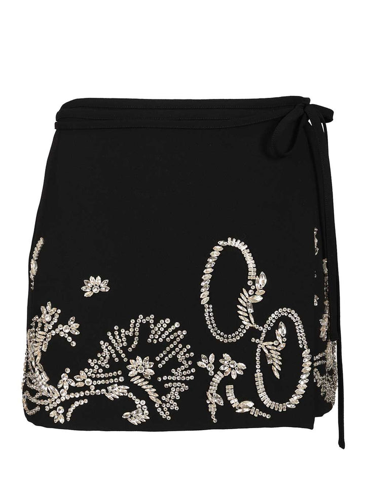 Dries Van Noten Wrap Miniskirt Skirts - Black | de7ff07e903a1c490b95c9f1ebdc55d5b6648e86