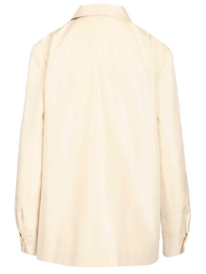 The Row Lucetta Silk Shirt Shirts - White | f9a18267436a56b7de1dc73acbdaacc8355bb353