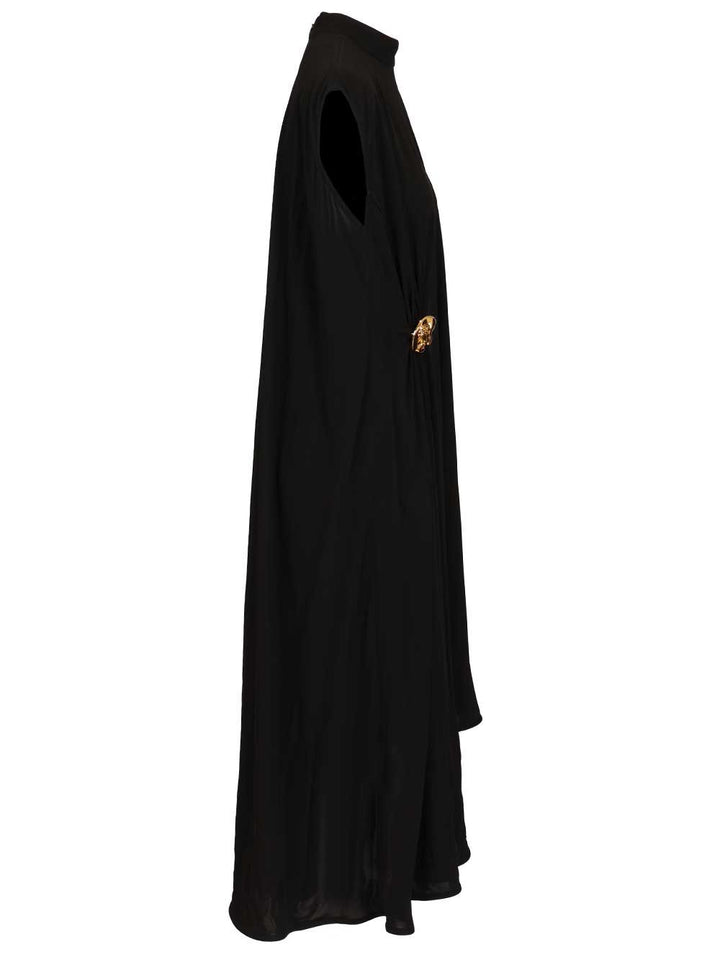 Bottega Veneta Crepe Viscose Jersey Dress Dresses - Black | 736ed86f456844822a423fcaf3439410a816b86a