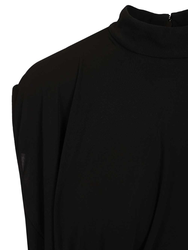 Bottega Veneta Crepe Viscose Jersey Dress Dresses - Black | c4e1a539ef7fe97ca203f760de92dd7503fea059