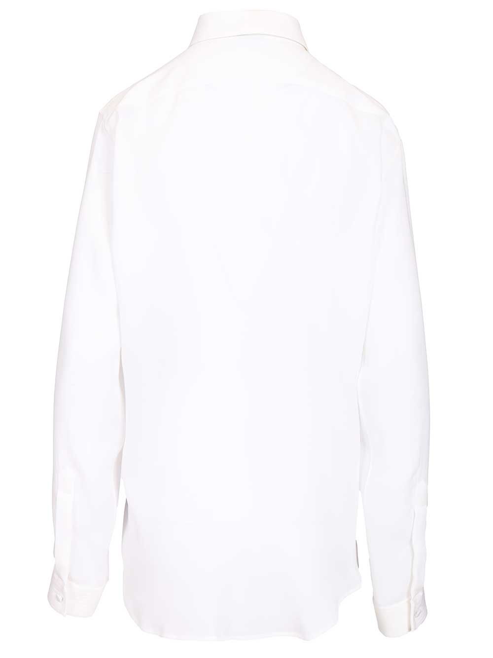Tom Ford Silk Tuxedo Shirt Shirts - White | 378307ba093592f35225b6dcbbb466fc0423b808