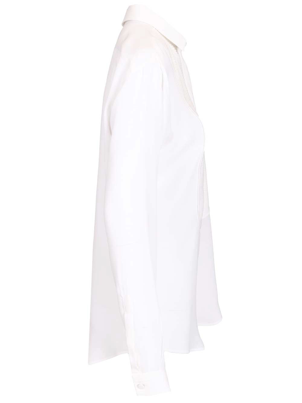 Tom Ford Silk Tuxedo Shirt Shirts - White | e83a8eb65c96bb27d7b51390e53d049def62f40e
