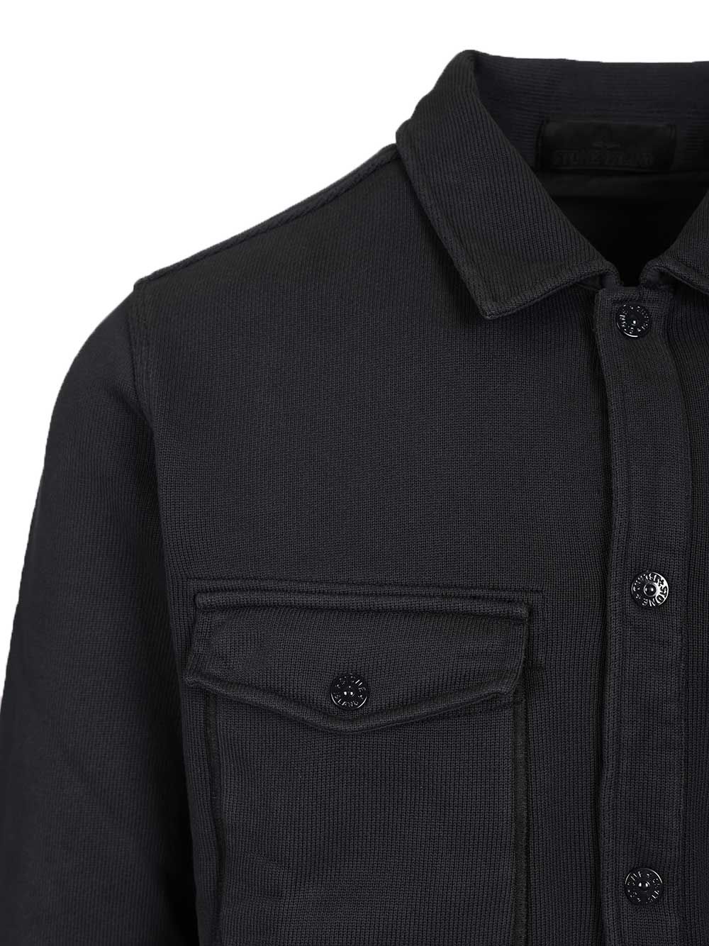 Stone Island Ghost Overshirt Sweatshirts - Blue | 25ee9f24e1e455ce2b1939212e6584f91f09294c