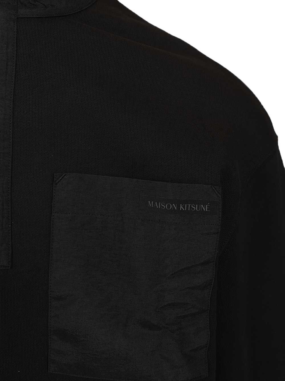 Maison KitsunÉ Zip-Up Sweatshirt Sweatshirts - Black | 00172172b09e60af98d66c714e248c592f4ef2c2