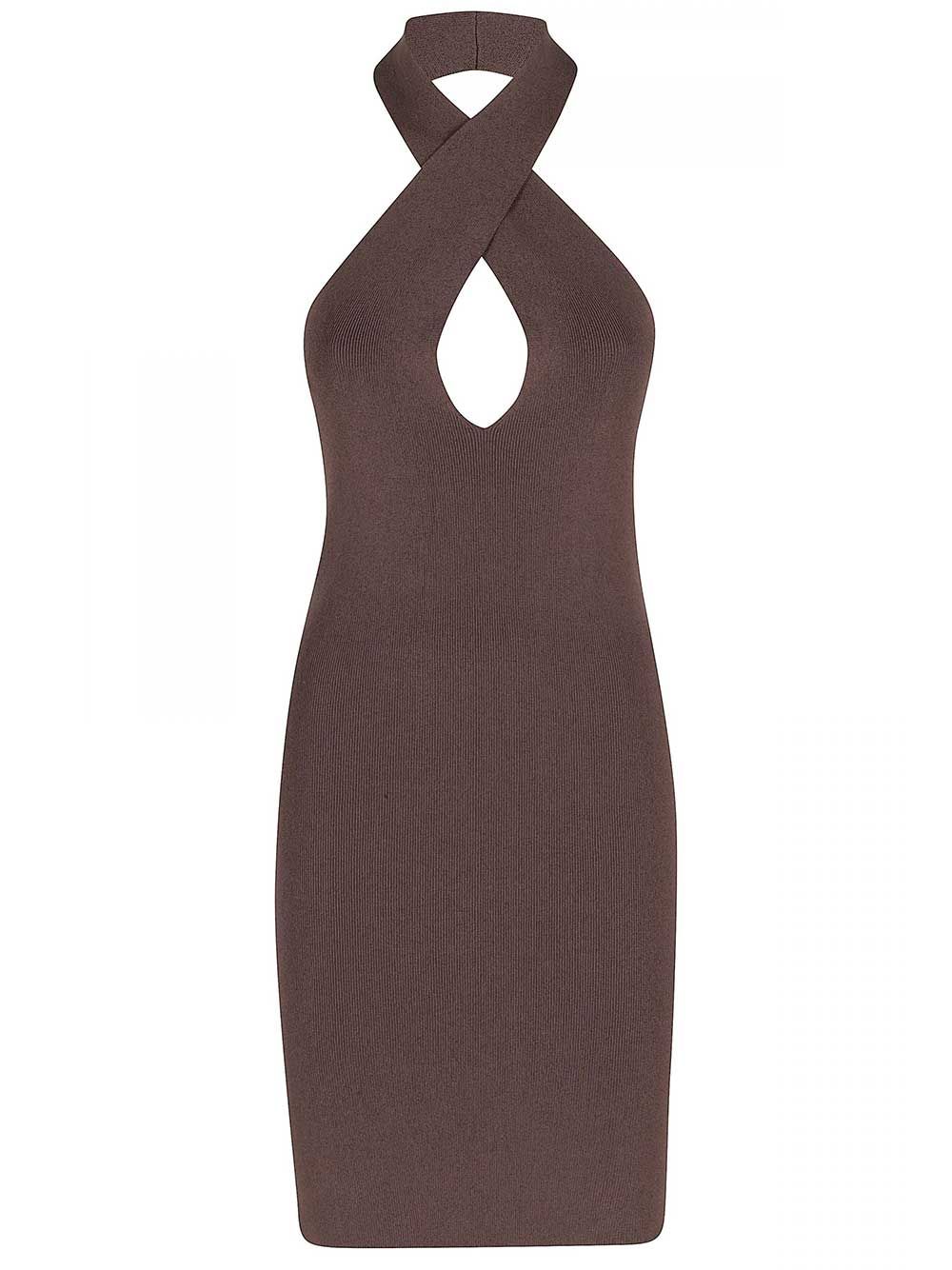 Federica Tosi Short Dress Dresses - Brown | b79288d3e56cf1df58400588c2e30d5c493c57a3