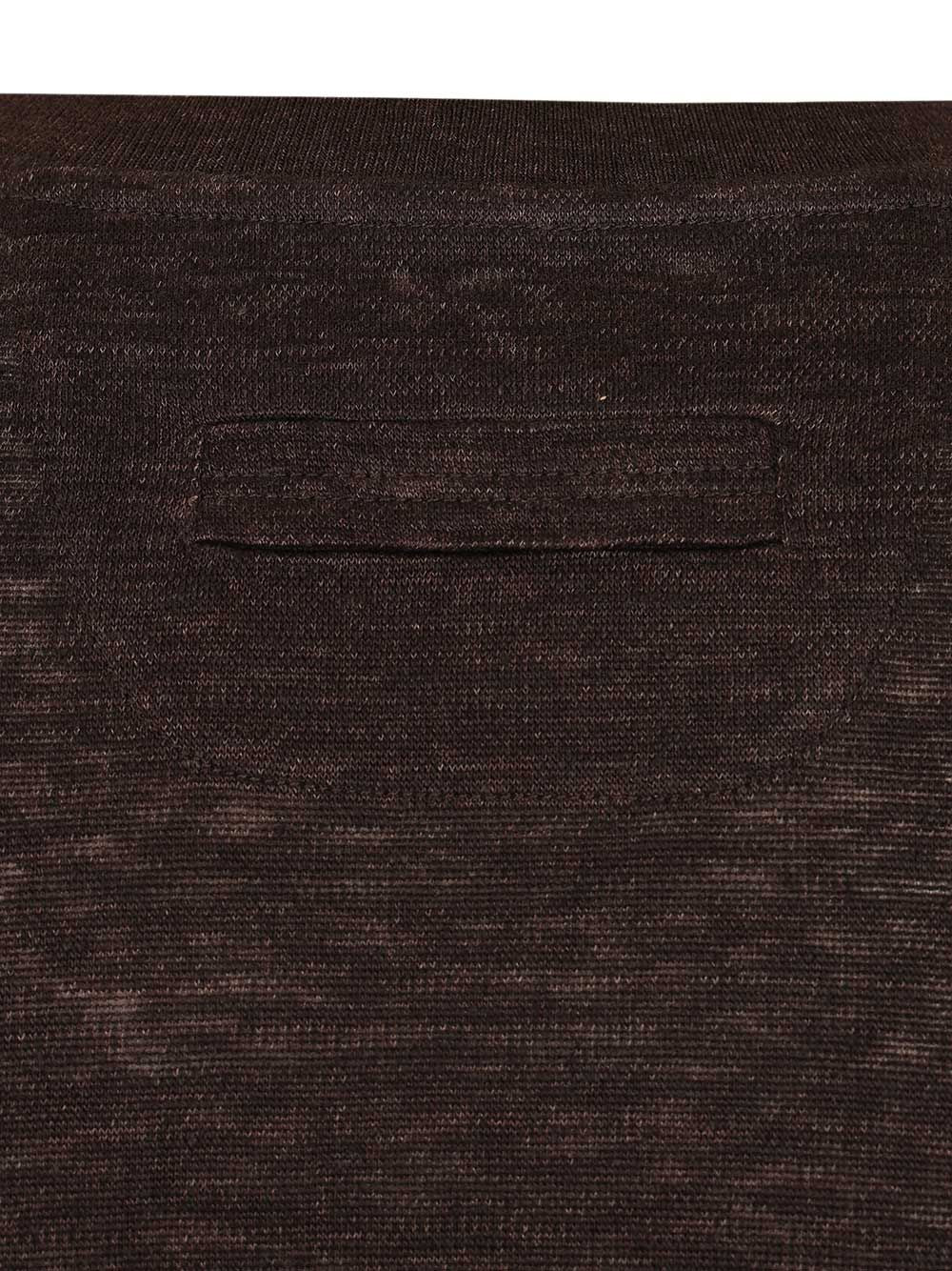 Ermenegildo Zegna Linen . T-Shirt - Brown | 8d7140ee835beaca3db1f50a533d71c3d9c39d93