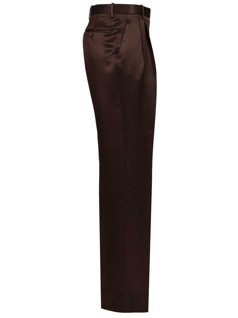 Tom Ford Tailored Silk Trousers - Brown | b7faf3b5dbc2980026bf4de4f16fc1aed3800f52