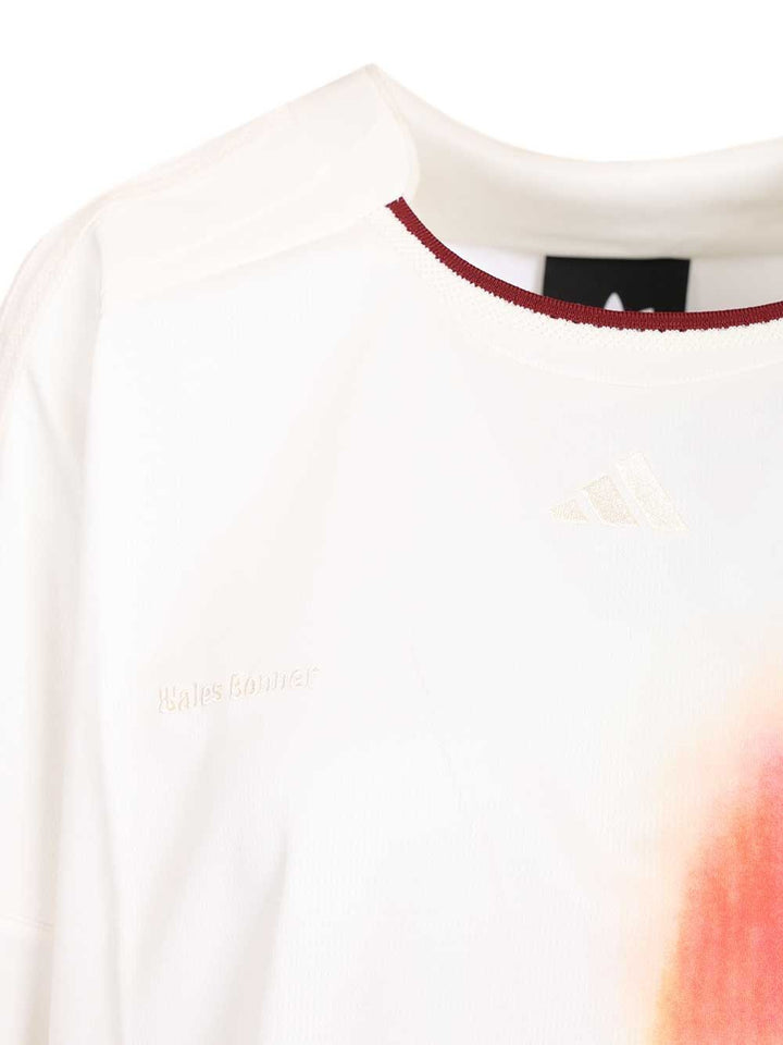 Adidas X Wales Bonner Wales Bonner Football Shirt T-Shirt - White | f9f49fe417c7db94a18fa3989eba3bb73643a352
