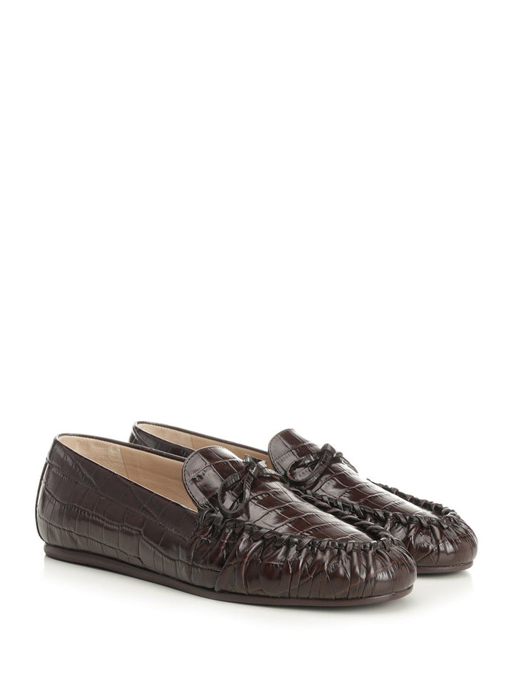 Stuart Weitzman Britt Bow Scarpe basse - Brown | 448e0091a31138263e04da067a0fe418d6511086