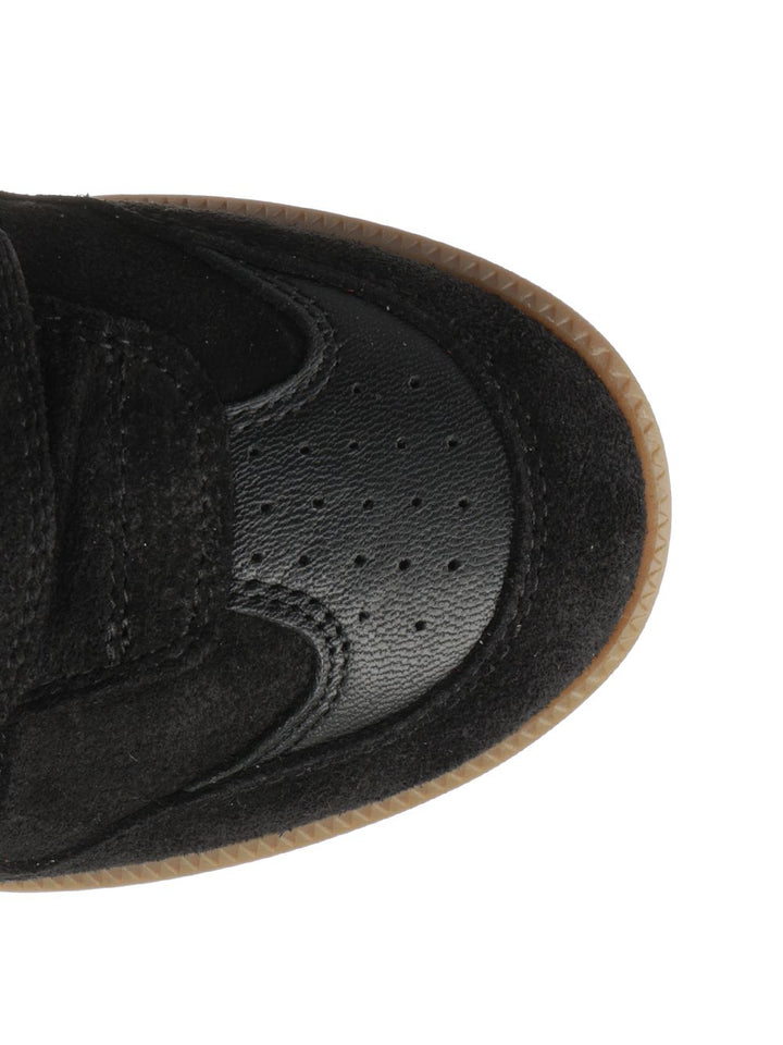 Isabel Marant Bekett  With Leather Wedge Sneakers - Black | b215c286367664be1d21ff50e8deb7104033a694