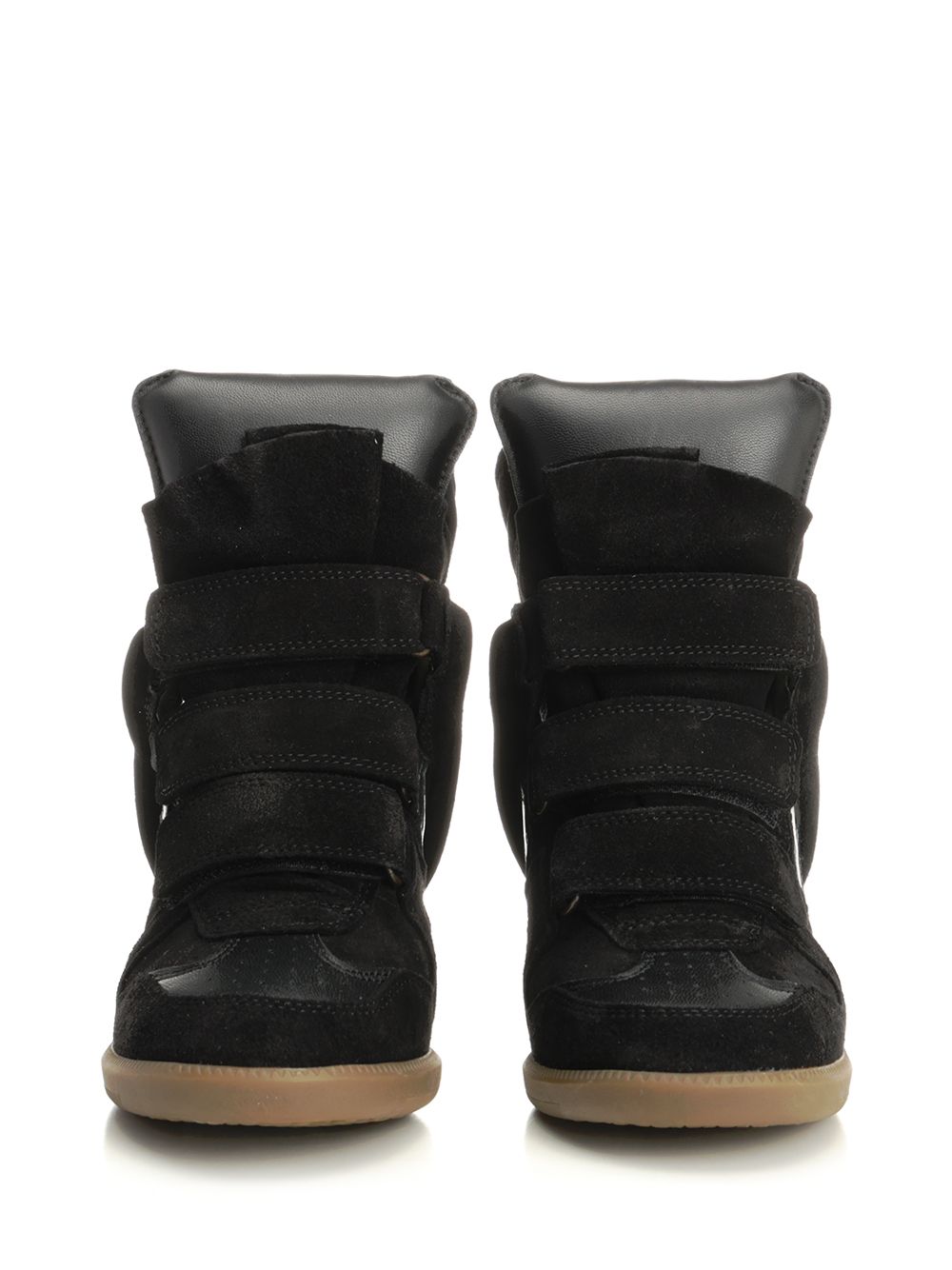 Isabel Marant Bekett  With Leather Wedge Sneakers - Black | 35534277423fd8ce3b9b24db7be57b0afac09065