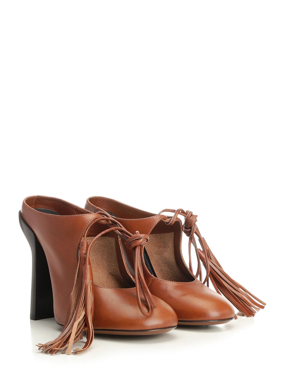 Dries Van Noten Lace-Up Décolleté Sandals - Bordeaux | 7144b8a9e8b2ab0d27d12512d6d1c71c8a4fc288