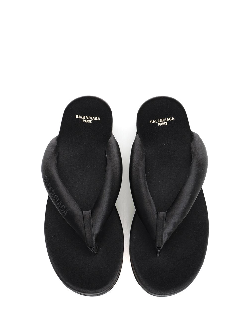 Balenciaga Gaeta Flip-Flops Sandals - Black | fdda1daf0e16b0a5a4fd07744e397b92213b5fc5