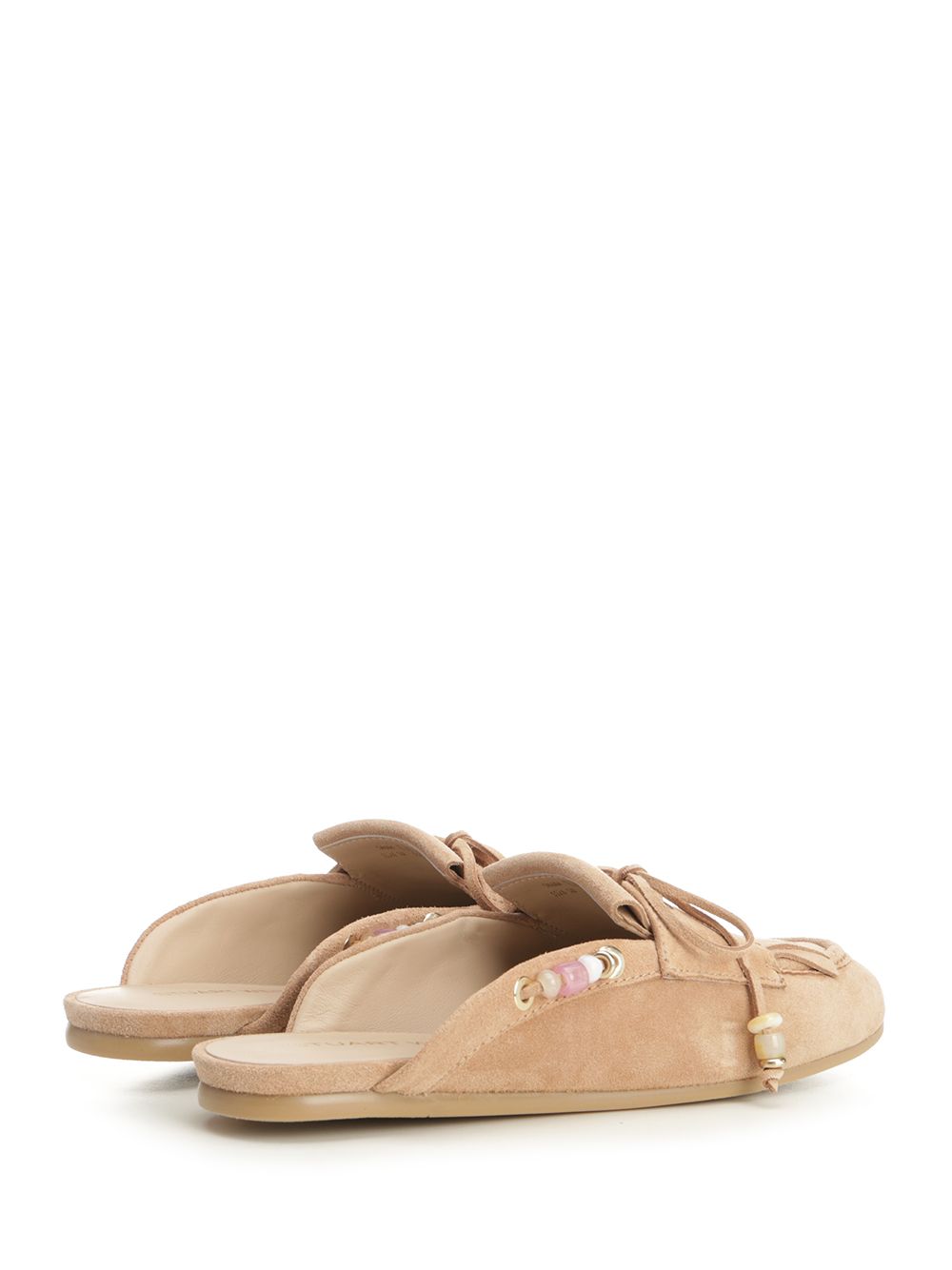 Stuart Weitzman Tinsley Mule From Mallorca Sandals - Beige | 1d8b301100b18de3cd46cfb7179e8f6a0702381f