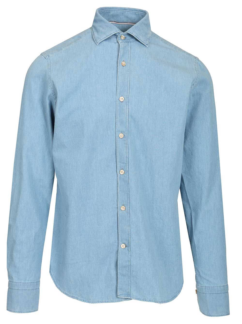 Al Duca D'Aosta Denim Shirt Shirts - Light blue | d4fc9efdf8fc92acedc60f1474262c679204c86c