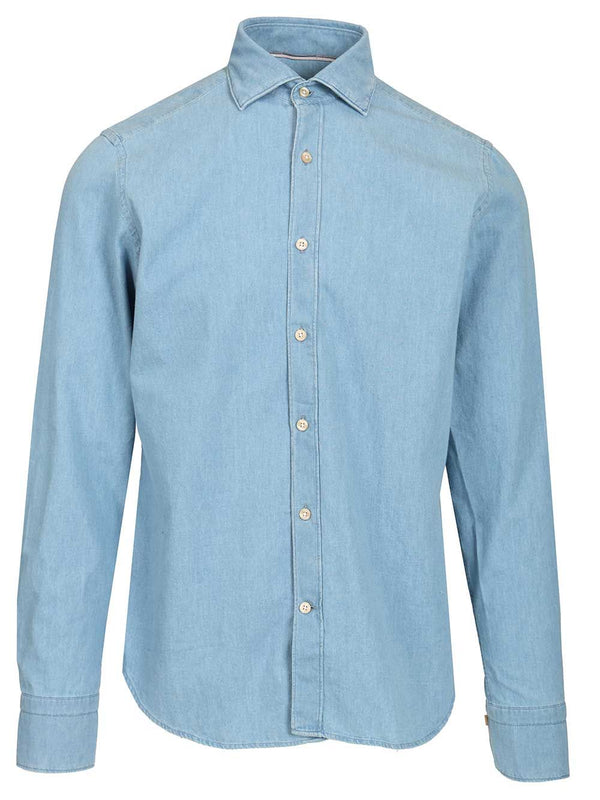 Denim Shirt Shirts Light Blue
