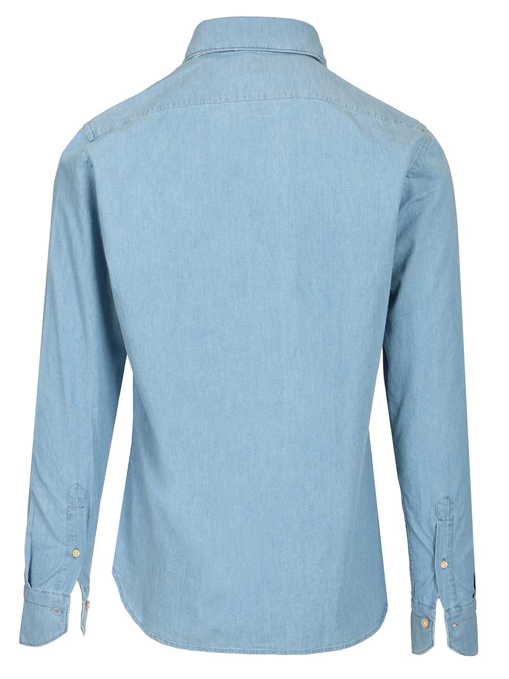 Al Duca D'Aosta Denim Shirt Shirts - Light blue | 46866a6c7491027a608d4e10be98f7a89a791665