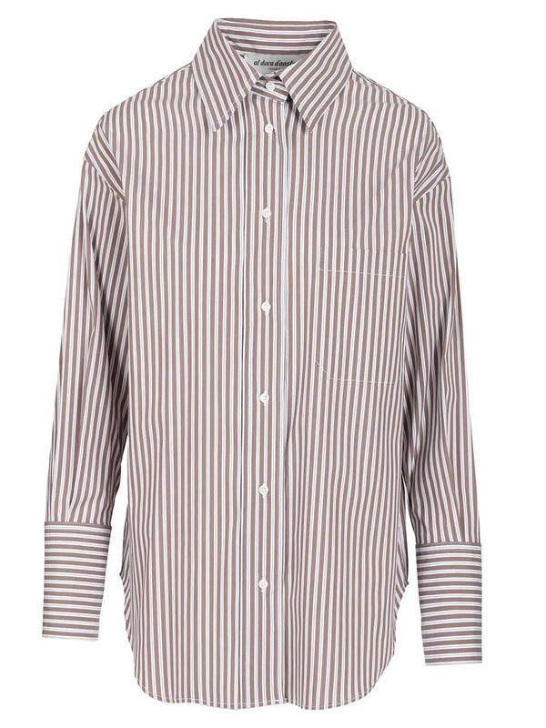 Oversized Shirt Shirts Brown