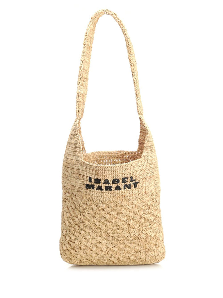 Isabel Marant Praia Small Raffia Bag Shoulder Bags - Beige | d4255cdaf08a0db8b8f7a89ad968495862c671f4
