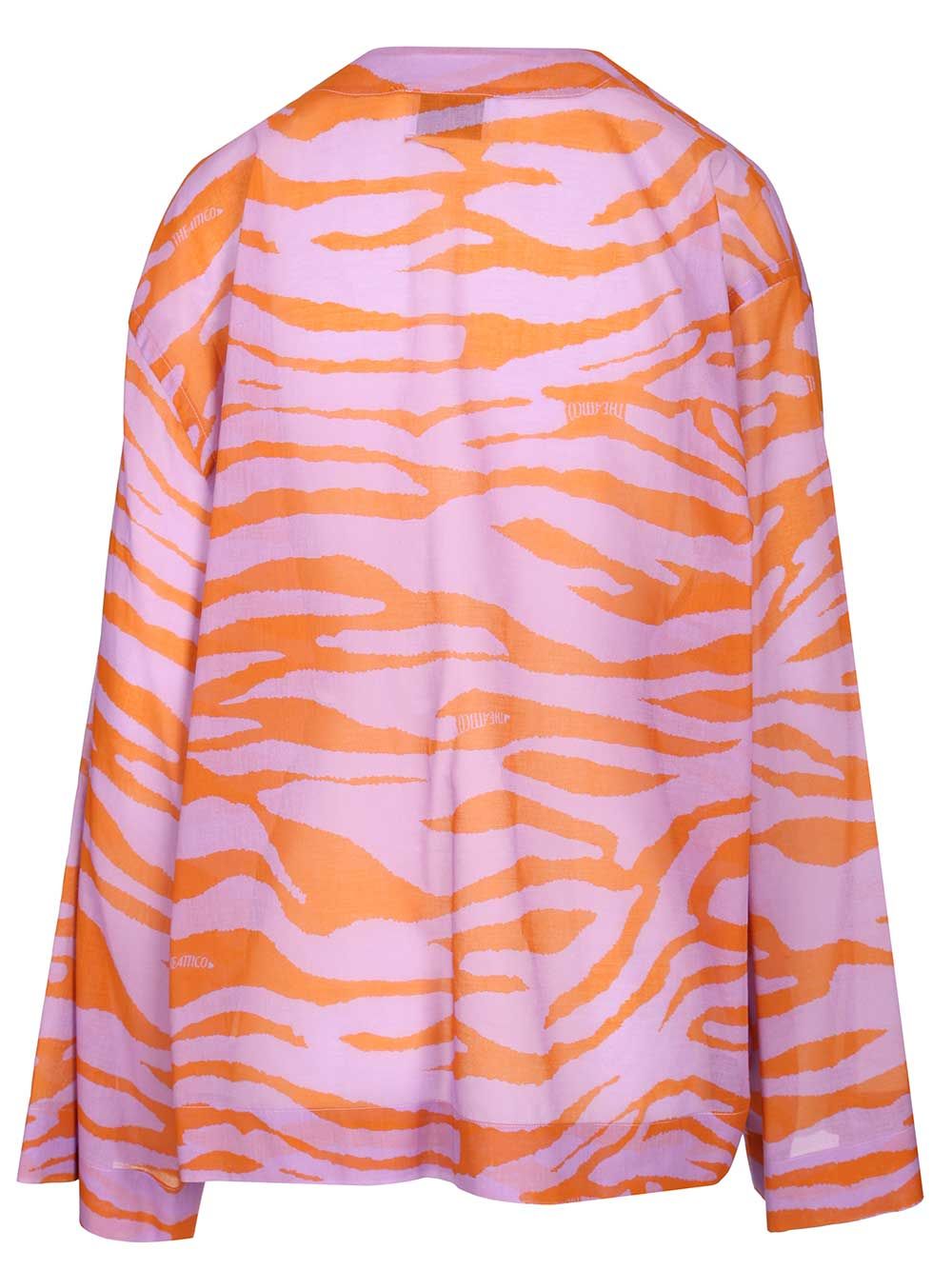 The Attico Animal Print Blouse Tops - Multicolor | 1cf47264d07fa3b71fe5edee513410efe275408a