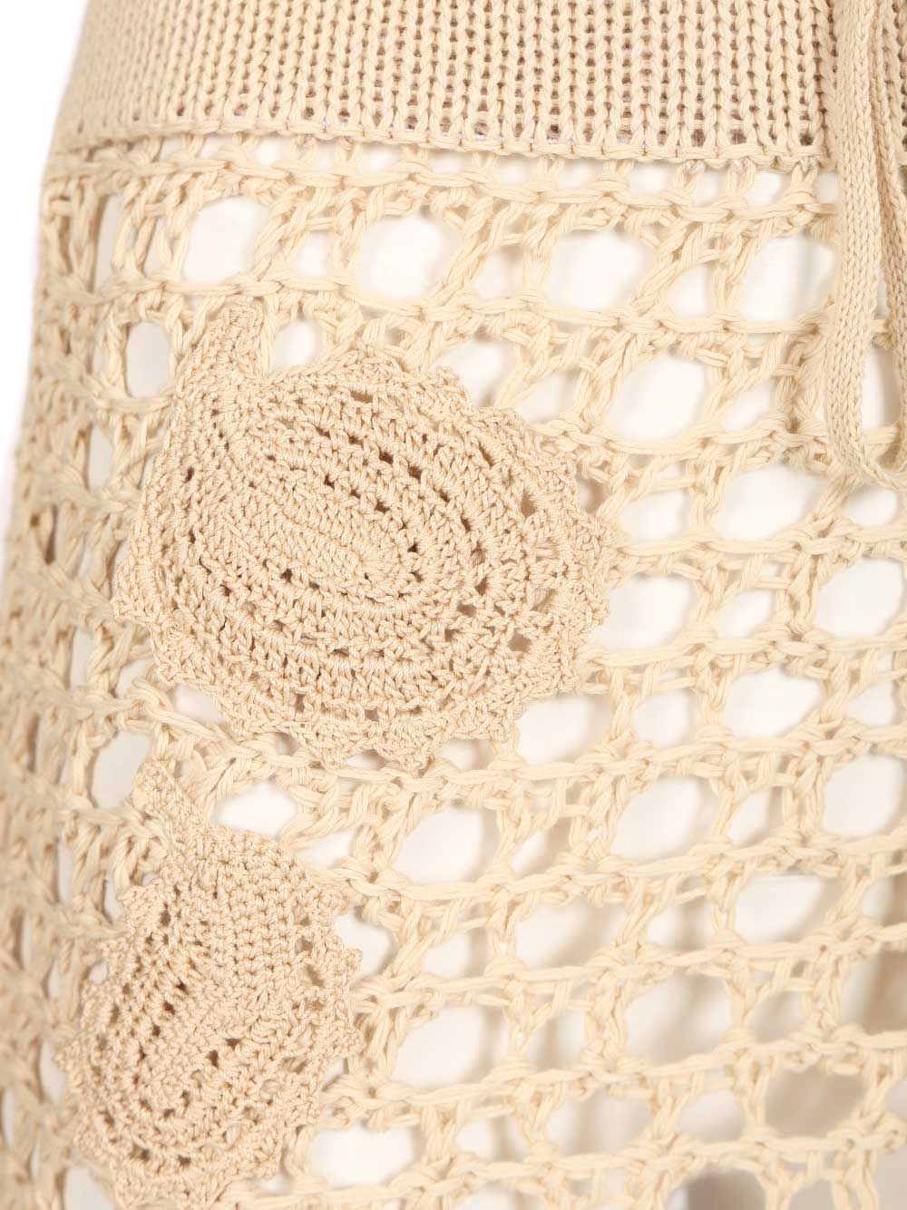 The Attico Midi Skirt Skirts - Beige | e0eca89829b618a61b04a49168bf5db1c1d7a015