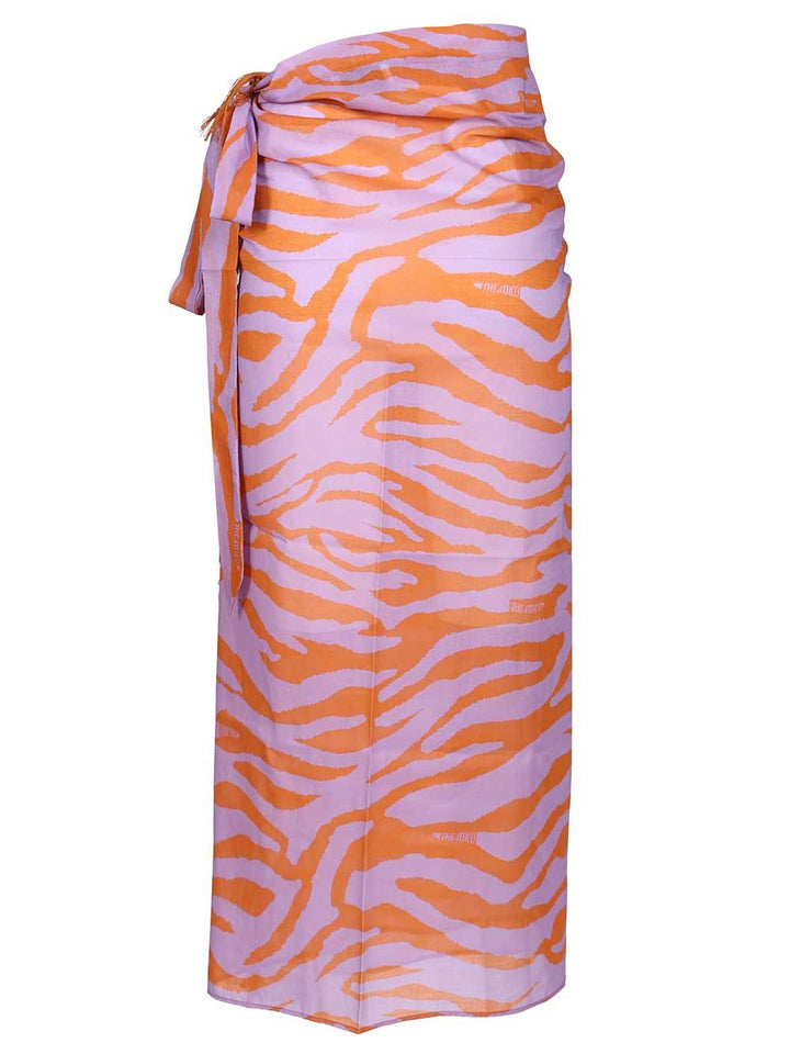 The Attico Animal Print Pareo Skirts - Multicolor | 5d6b73c4d25795e0842de7336d13d485ca0078ec