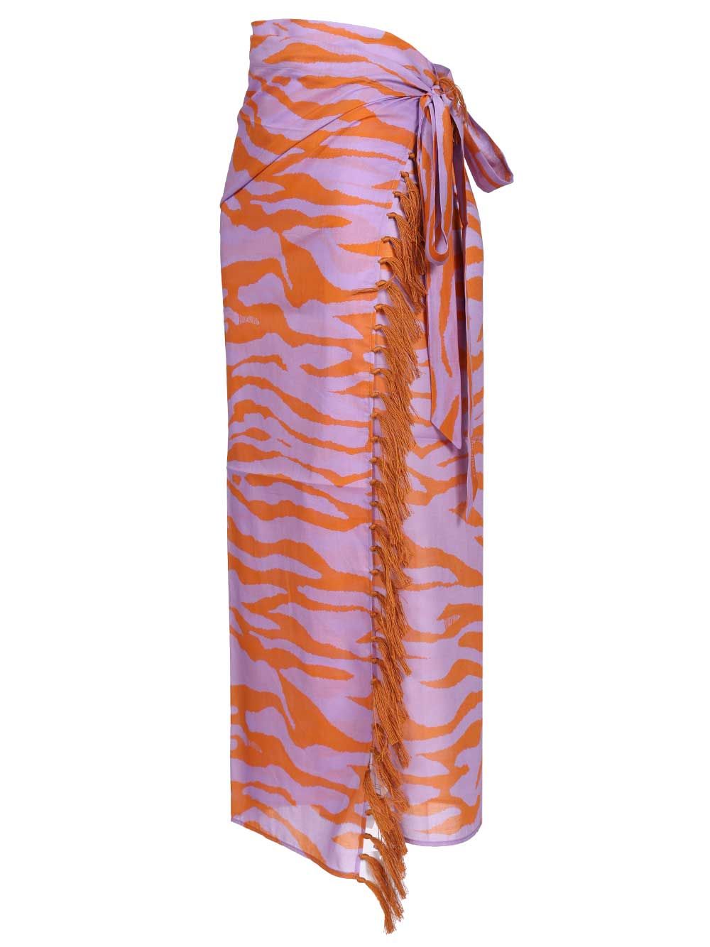 The Attico Animal Print Pareo Skirts - Multicolor | e821f5feed27d2a6117e25f12740cef05968c303