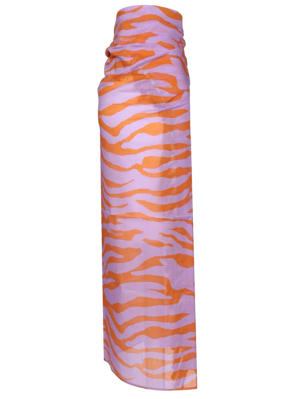 The Attico Animal Print Pareo Skirts - Multicolor | e6c651cc7ee3d2df1f75ee1270dc2bd5e5aa1bc1