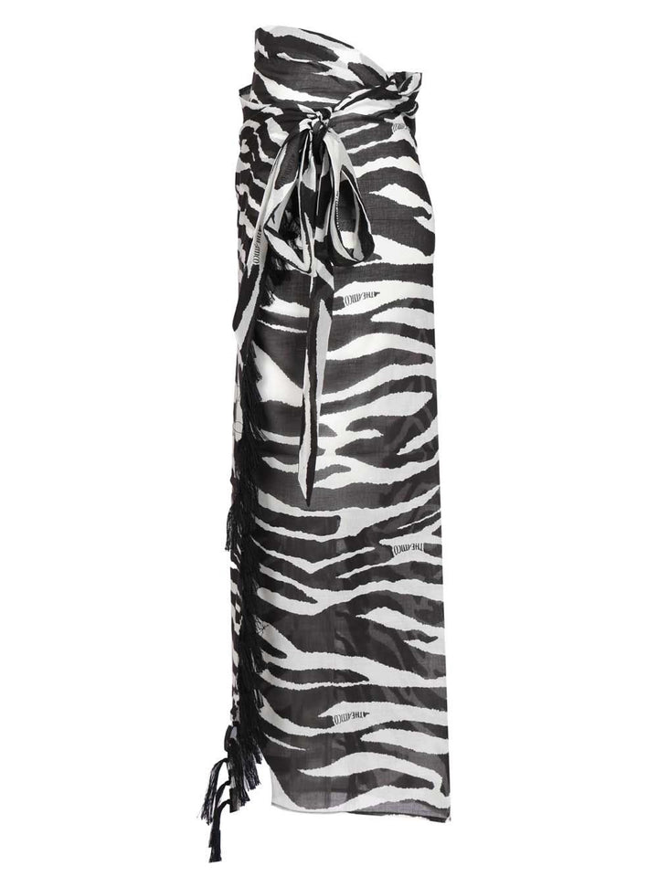 The Attico Animal Print Pareo Skirts - Animalier | 623f8c1c3605caf6fba01baf96e7a427797d6eba