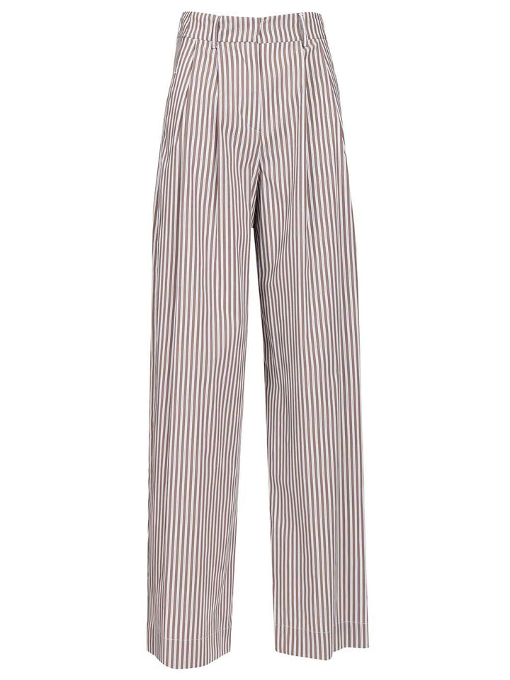 Al Duca D'Aosta Poplin Trousers - Brown | 8d212b42177f02bca0d3dbe07a2b745178f57751