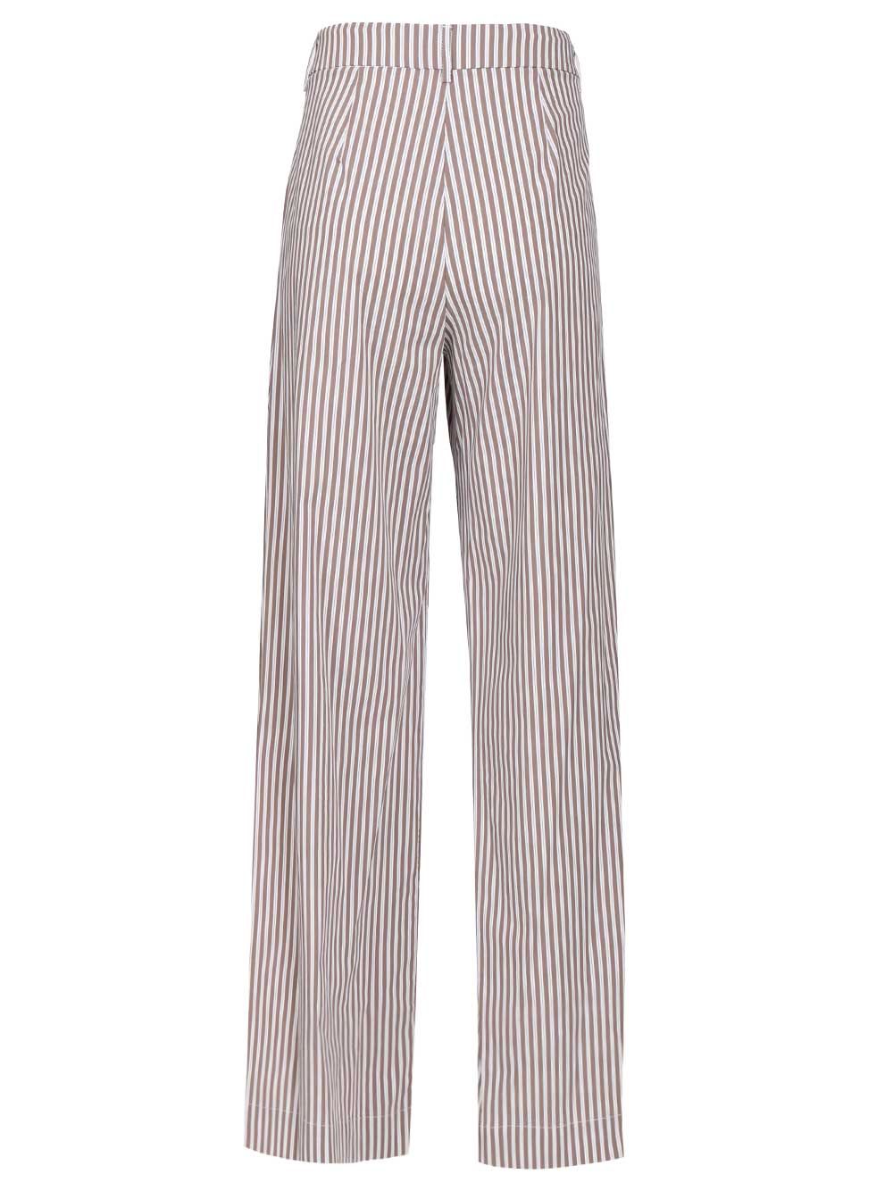 Al Duca D'Aosta Poplin Trousers - Brown | b91b86e1799f370fa2ad0764b5690a8a2ba499a3