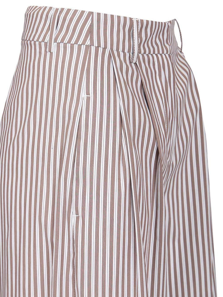 Al Duca D'Aosta Poplin Trousers - Brown | 05181031b087506376b6959577deb59bddf76e45