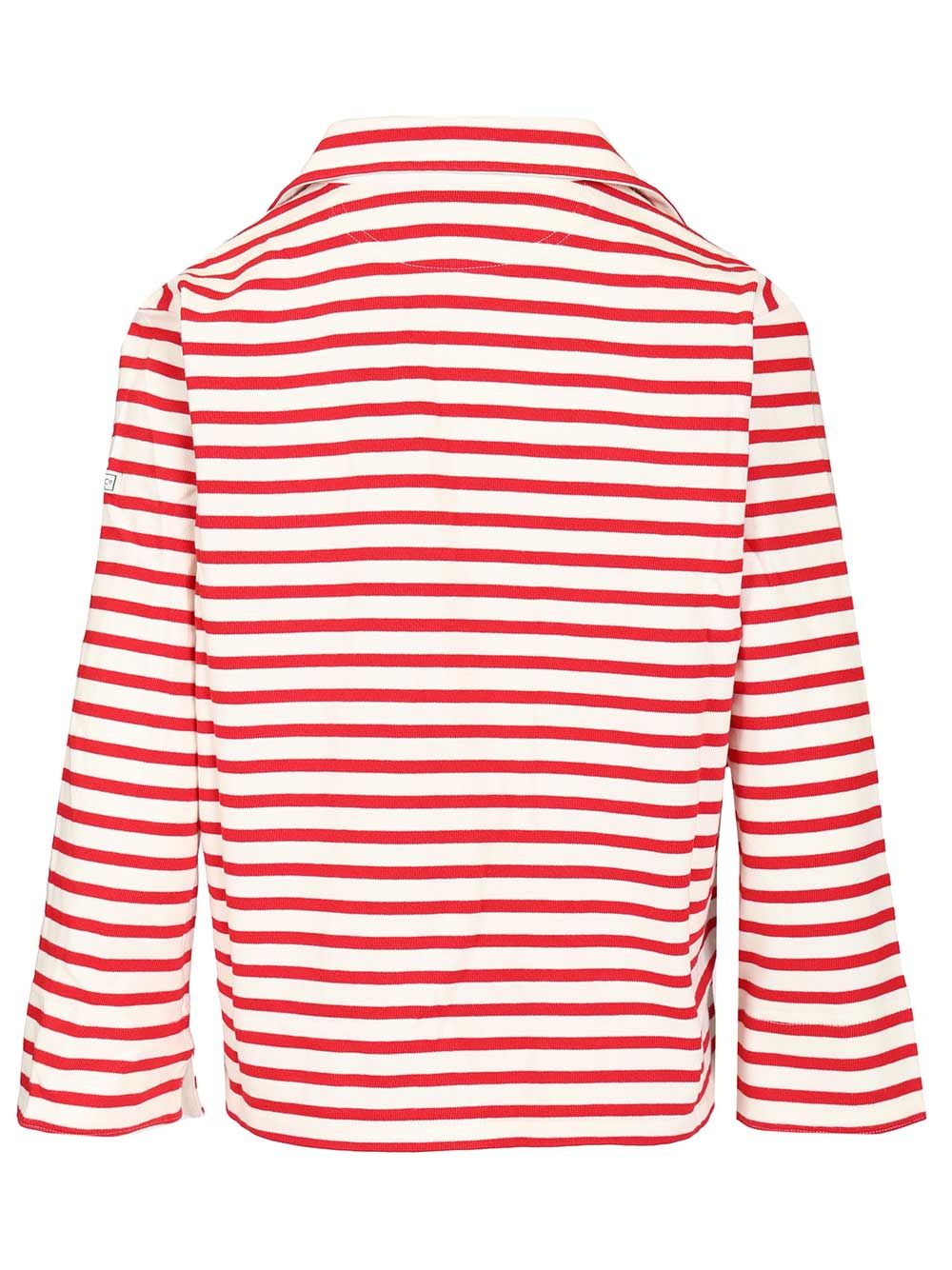 Polo Ralph Lauren Striped T-Shirt With Open Placket Knitwear - Red | 82b77c0d341cdee585f66c4bd7b38f8b2c687885