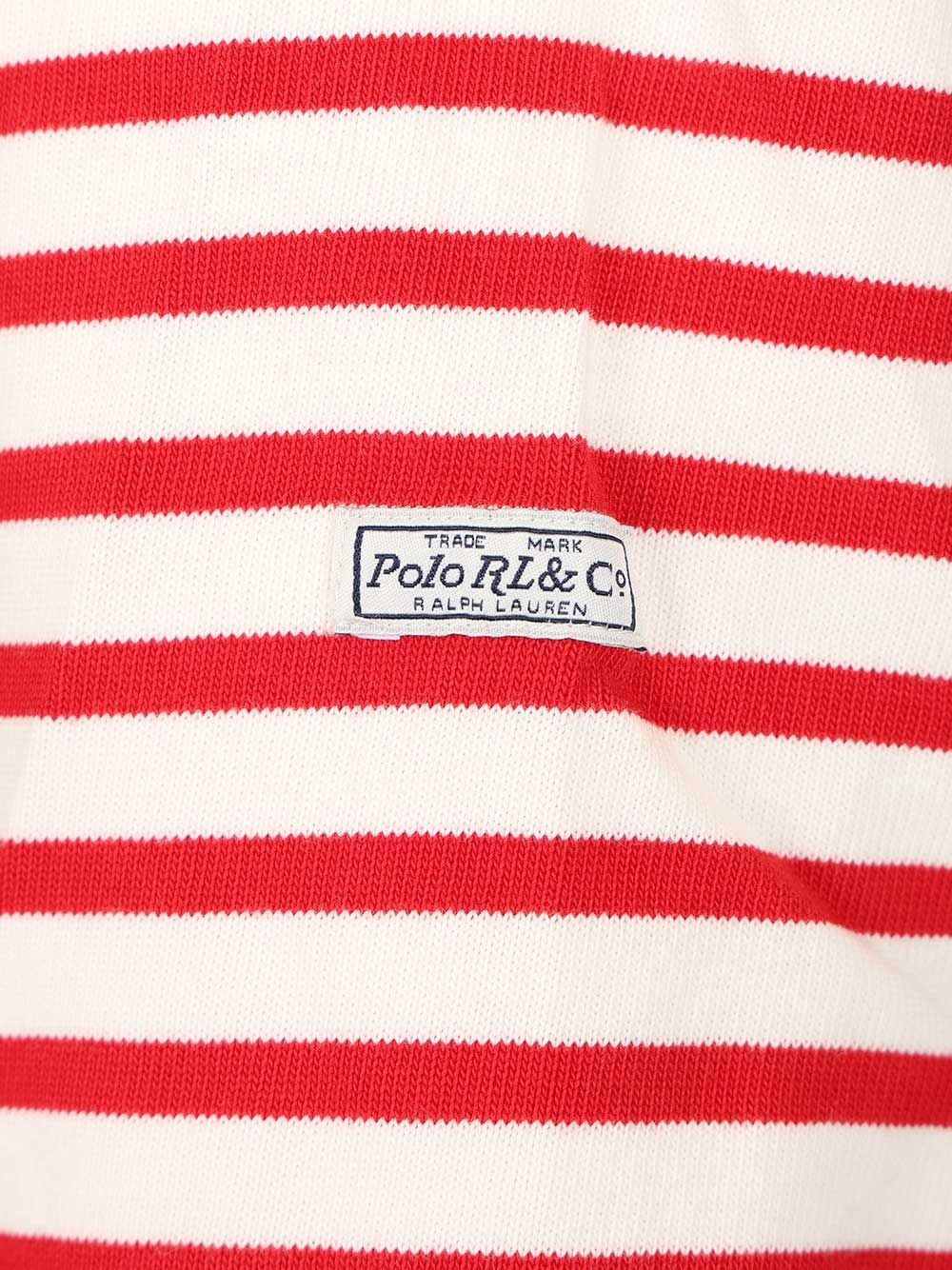 Polo Ralph Lauren Striped T-Shirt With Open Placket Knitwear - Red | 5436c0b77bd3b997c98eb50bea631b12e2d45879