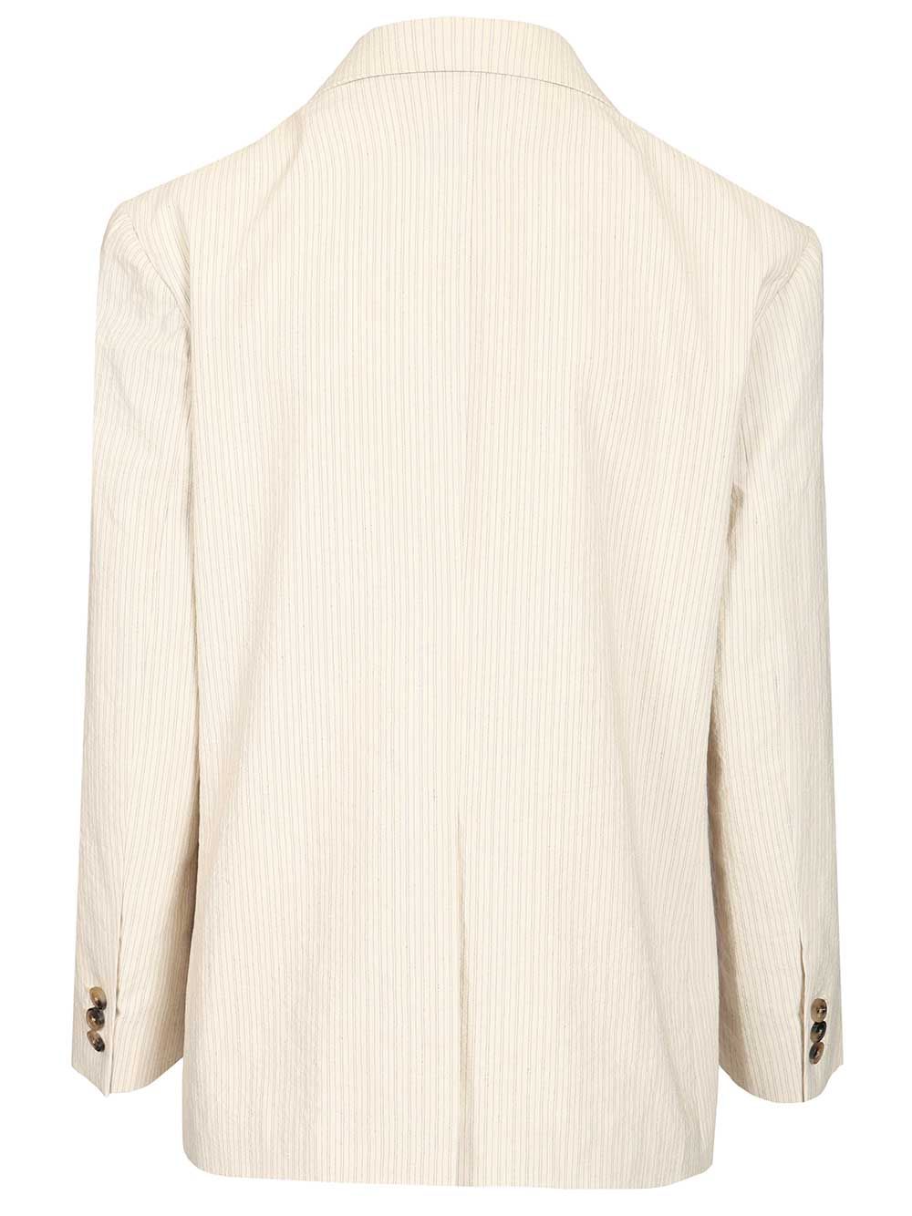 Dries Van Noten Single-Breasted Jacket With Floral Embroidery Jackets - White | ef202f060fa48bc7c197615e137430200f26feb7