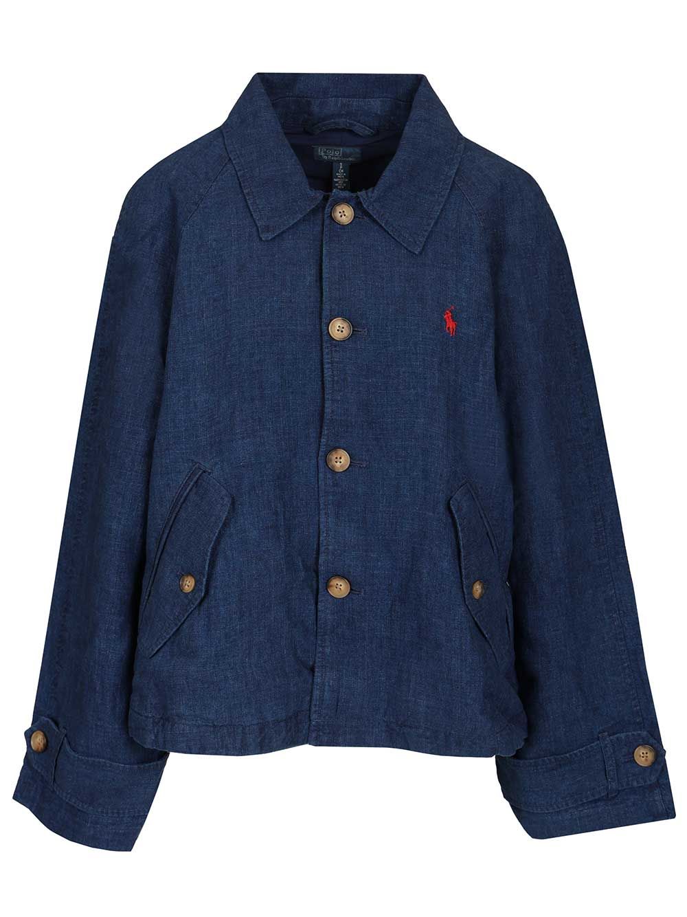 Polo Ralph Lauren Délavé Linen Jacket Jackets - Blue | 08427a2f5c0696708dabcd7ac85441af65cdb92c