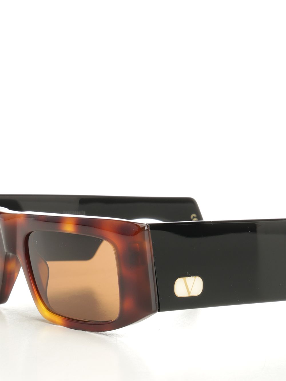 Valentino Garavani Rectangular Acetate Glasses - Brown | 2229d92d6ce88779b4f41f4a271c3abc4d470ee8