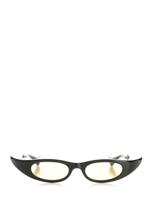 Black Acetate Sun Glasses Black