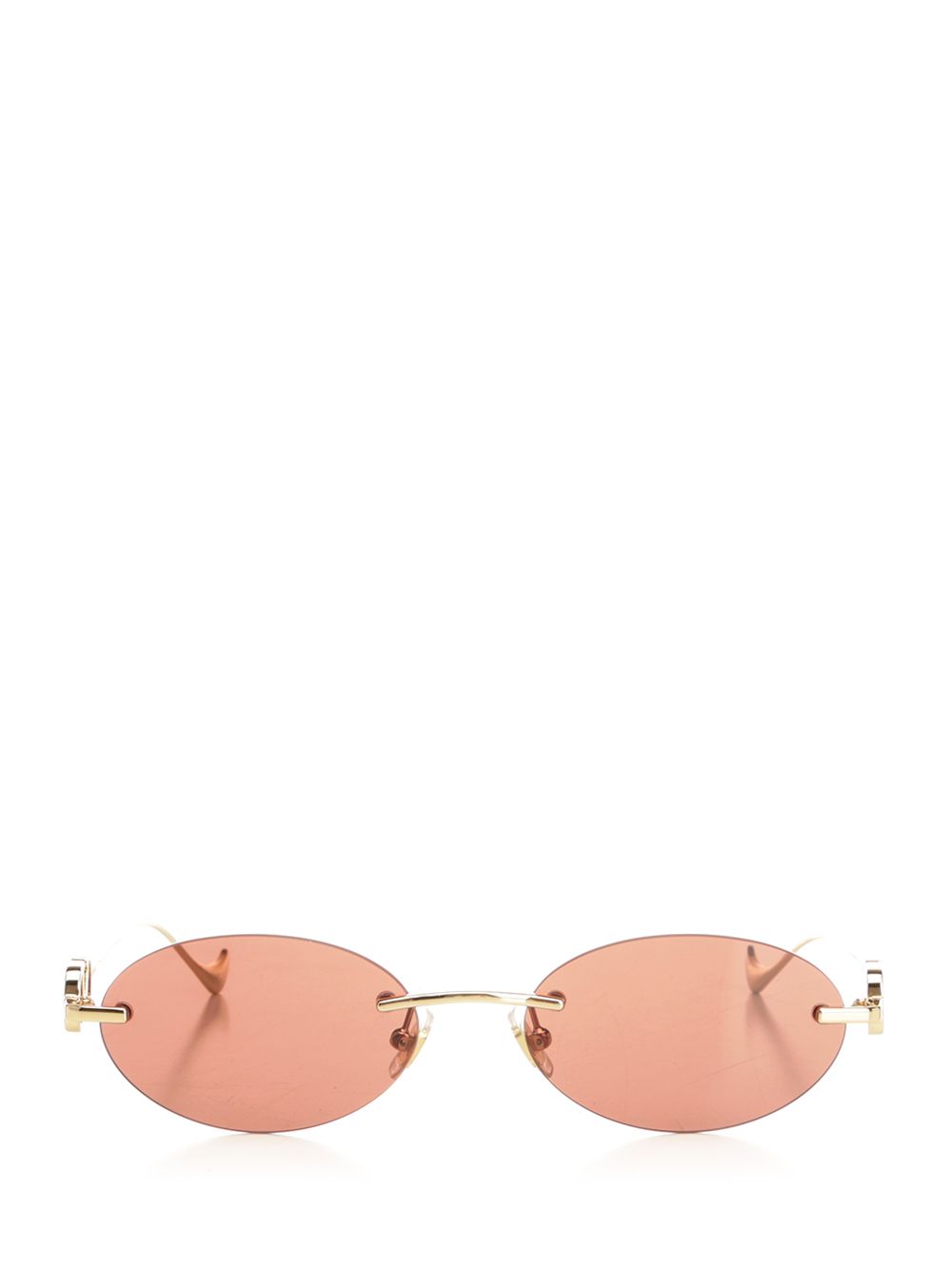 Valentino Garavani Geometric Metal Glasses - Red | faa5d383a5f9f1731c4bc59be46cade60293841a