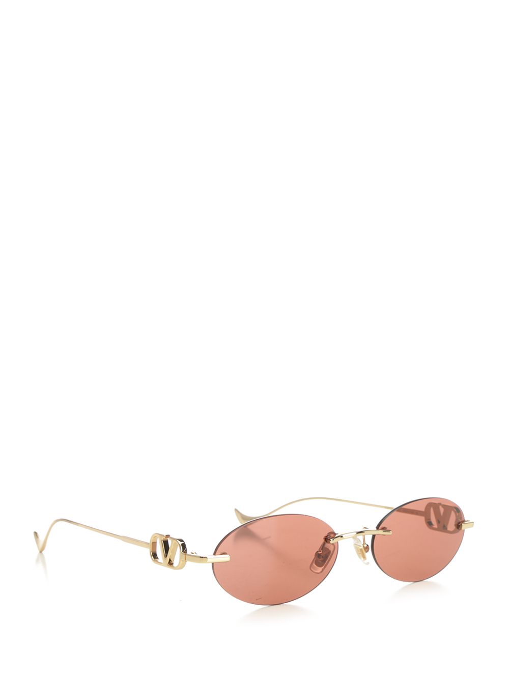 Valentino Garavani Geometric Metal Glasses - Red | 572f3f88bb5604daa9bb752dd6a8f6cc671ae1df
