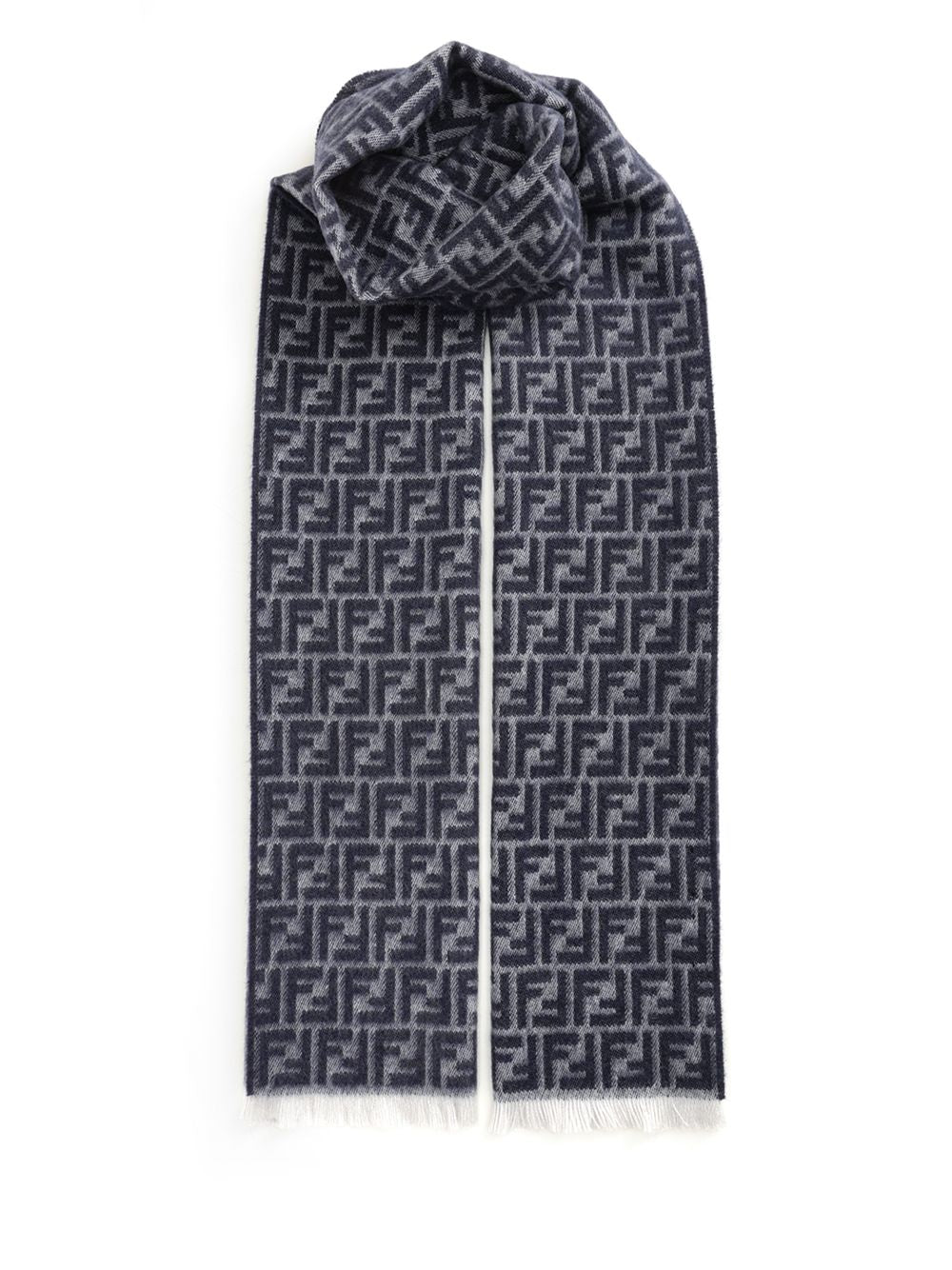 Fendi Wool Scarf Scarves And Foulards - Grey | fcb46e5510491e5536233d66c75f4d91d6da27e6