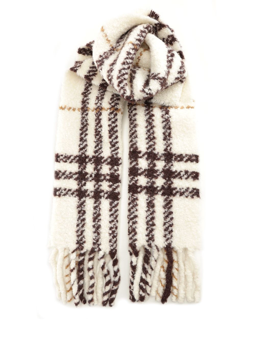 Burberry Bouclé Scarf Scarves And Foulards - White | 7392bce754bfb5e6ea303d613bcf7dff2dd62e39