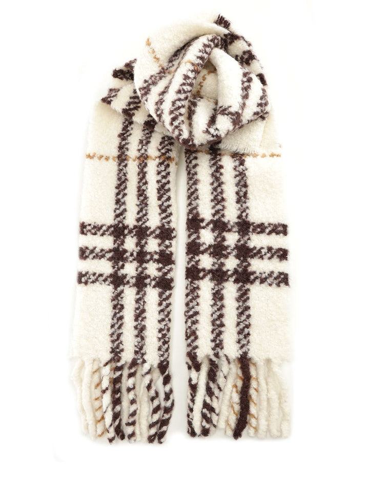 Burberry Bouclé Scarf Scarves And Foulards - White | 7392bce754bfb5e6ea303d613bcf7dff2dd62e39