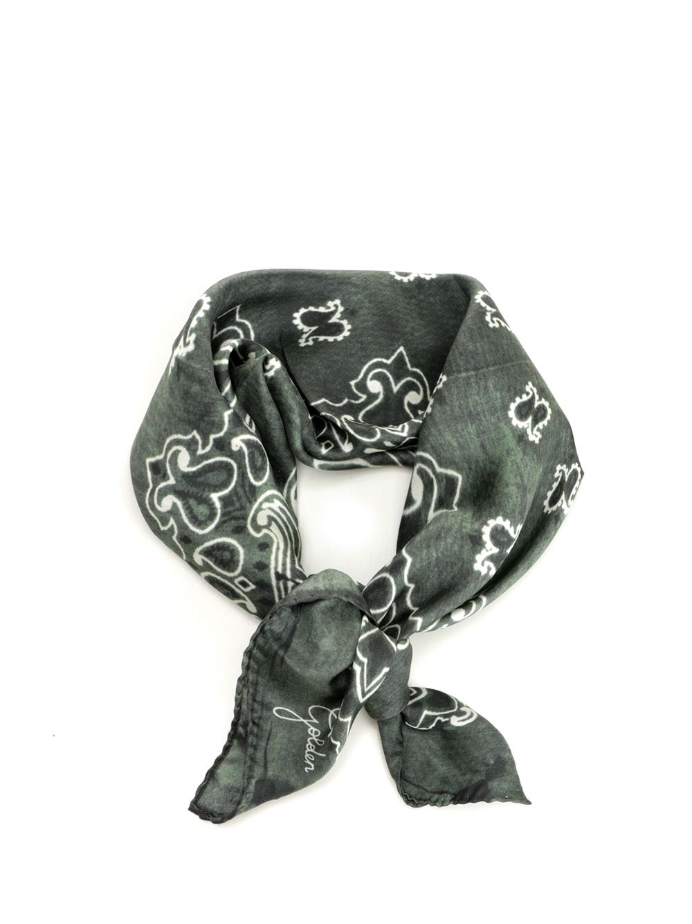 Bandana With Paisley Pattern Scarves And Foulards Green