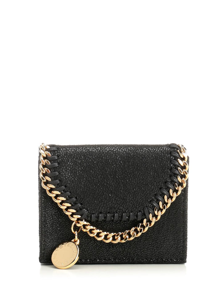 Stella Mccartney Falabella Trifold Wallet Wallets - Black | 6001d7b40b4da7751213c189d314bbf15fd500de