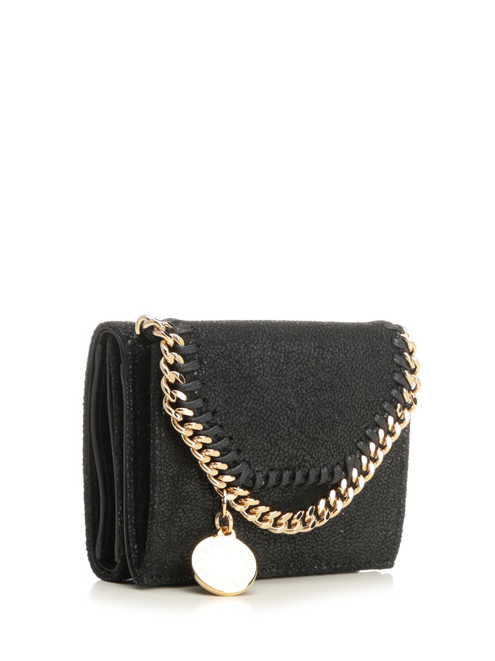 Stella Mccartney Falabella Trifold Wallet Wallets - Black | fd24b1b30ab3d364e24f5423ac72dd8fd0cfd1f2