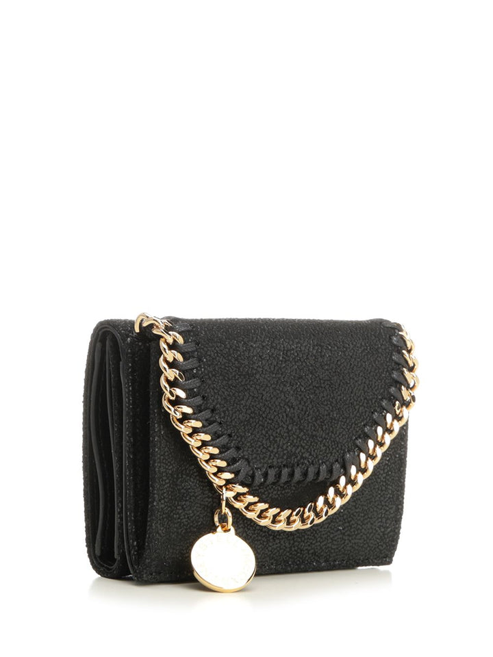 Stella Mccartney Falabella Trifold Wallet Wallets - Black | fd24b1b30ab3d364e24f5423ac72dd8fd0cfd1f2