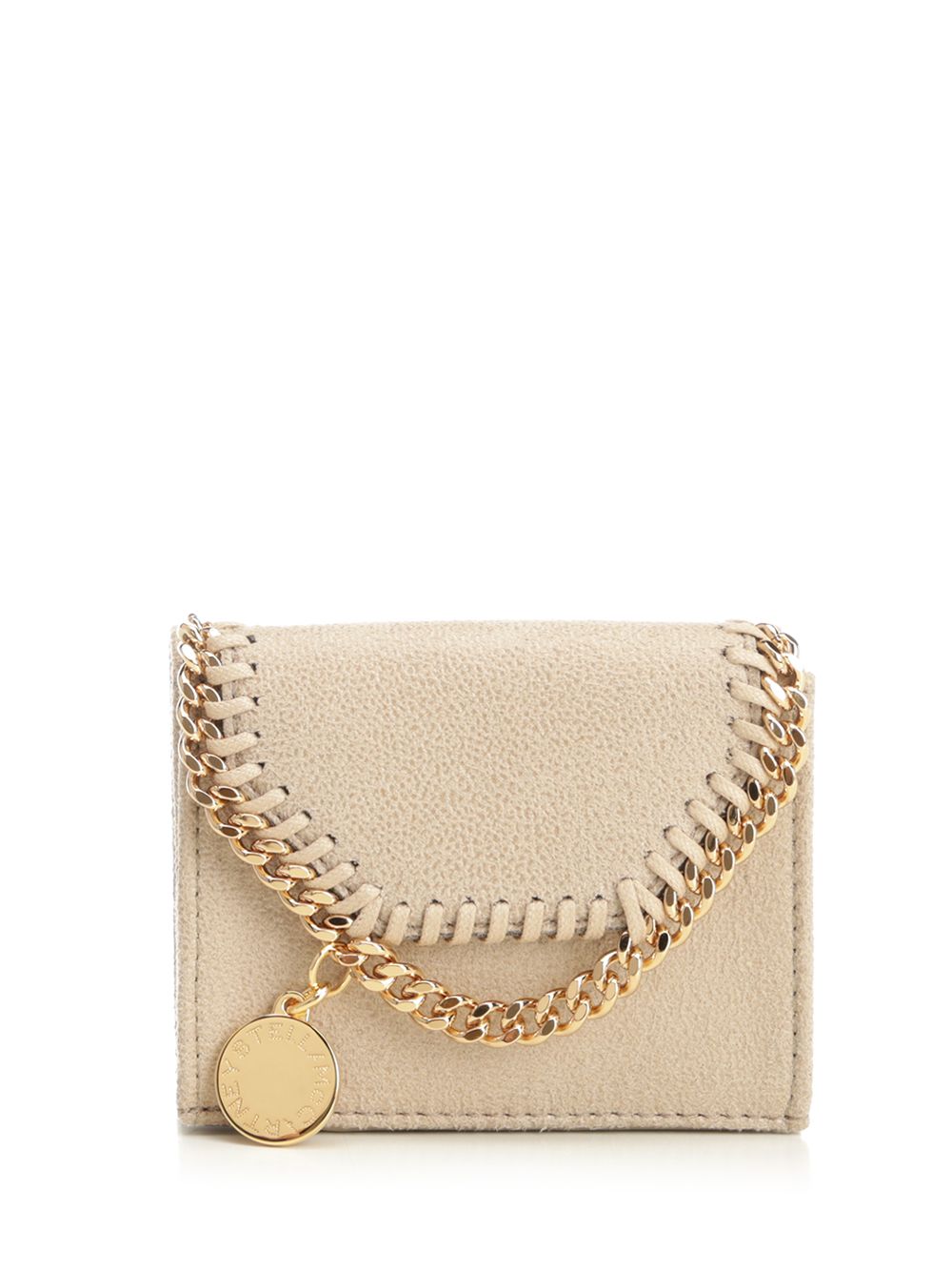 Stella Mccartney Falabella Trifold Wallet Wallets - Beige | 75d8757e2b09fa0dd29b6af04d96e53ca51696df